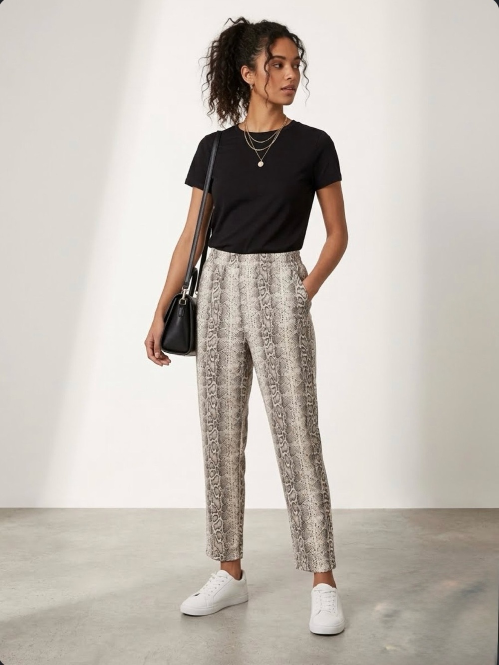 Primark snakeskin print trousers